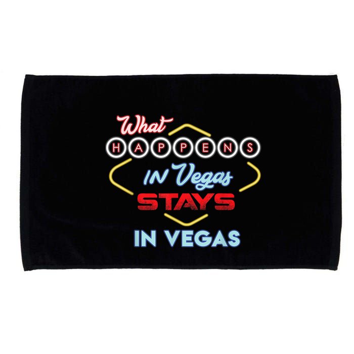 Funny What Happens In Vegas Stays In Vegas Gift Microfiber Hand Towel