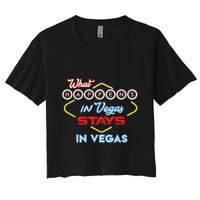 Funny What Happens In Vegas Stays In Vegas Gift Crop Top