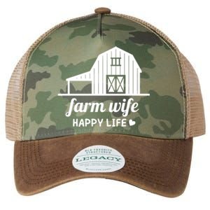 Farm Wife Happy Life Barn For Farmers And Farm Gift Legacy Tie Dye Trucker Hat