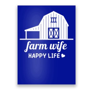 Farm Wife Happy Life Barn For Farmers And Farm Gift Poster