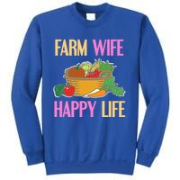 Farm Wife Happy Life Cool Awesome Retro Meaningful Gift Present Gift Cute Gift Sweatshirt