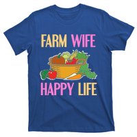 Farm Wife Happy Life Cool Awesome Retro Meaningful Gift Present Gift Cute Gift T-Shirt