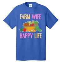 Farm Wife Happy Life Cool Awesome Retro Meaningful Gift Present Gift Cute Gift Tall T-Shirt