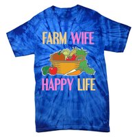 Farm Wife Happy Life Cool Awesome Retro Meaningful Gift Present Gift Cute Gift Tie-Dye T-Shirt