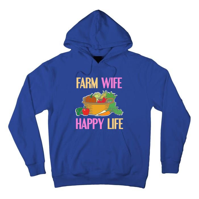 Farm Wife Happy Life Cool Awesome Retro Meaningful Gift Present Gift Cute Gift Tall Hoodie