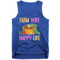 Farm Wife Happy Life Cool Awesome Retro Meaningful Gift Present Gift Cute Gift Tank Top