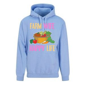 Farm Wife Happy Life Cool Awesome Retro Meaningful Gift Present Gift Cute Gift Unisex Surf Hoodie