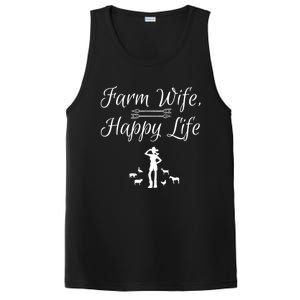 Farm Wife Happy Life Gift PosiCharge Competitor Tank