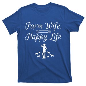 Farm Wife Happy Life Gift T-Shirt