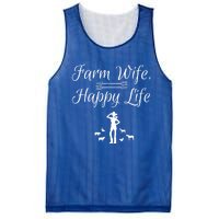 Farm Wife Happy Life Gift Mesh Reversible Basketball Jersey Tank