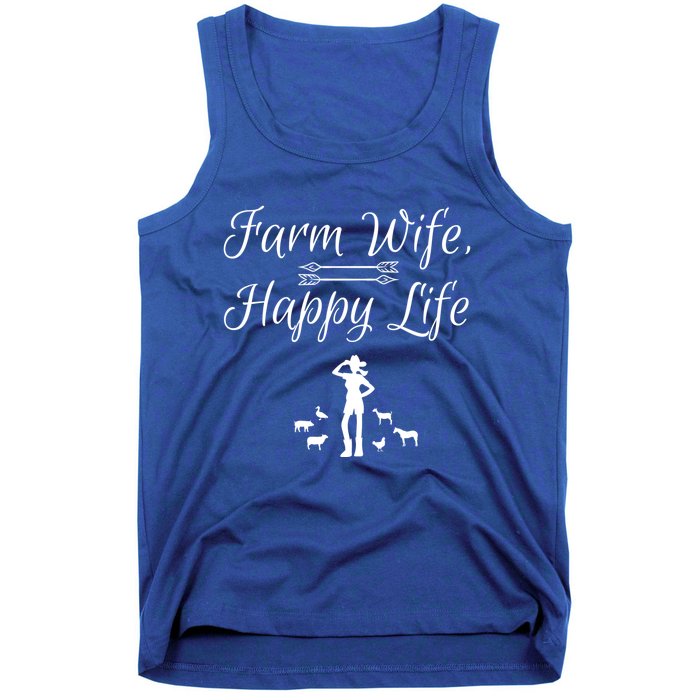 Farm Wife Happy Life Gift Tank Top