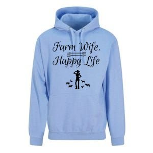 Farm Wife Happy Life Gift Unisex Surf Hoodie