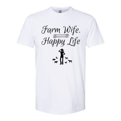 Farm Wife Happy Life Gift Softstyle® CVC T-Shirt