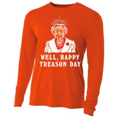 Funny Well Happy Treason Day Cooling Performance Long Sleeve Crew