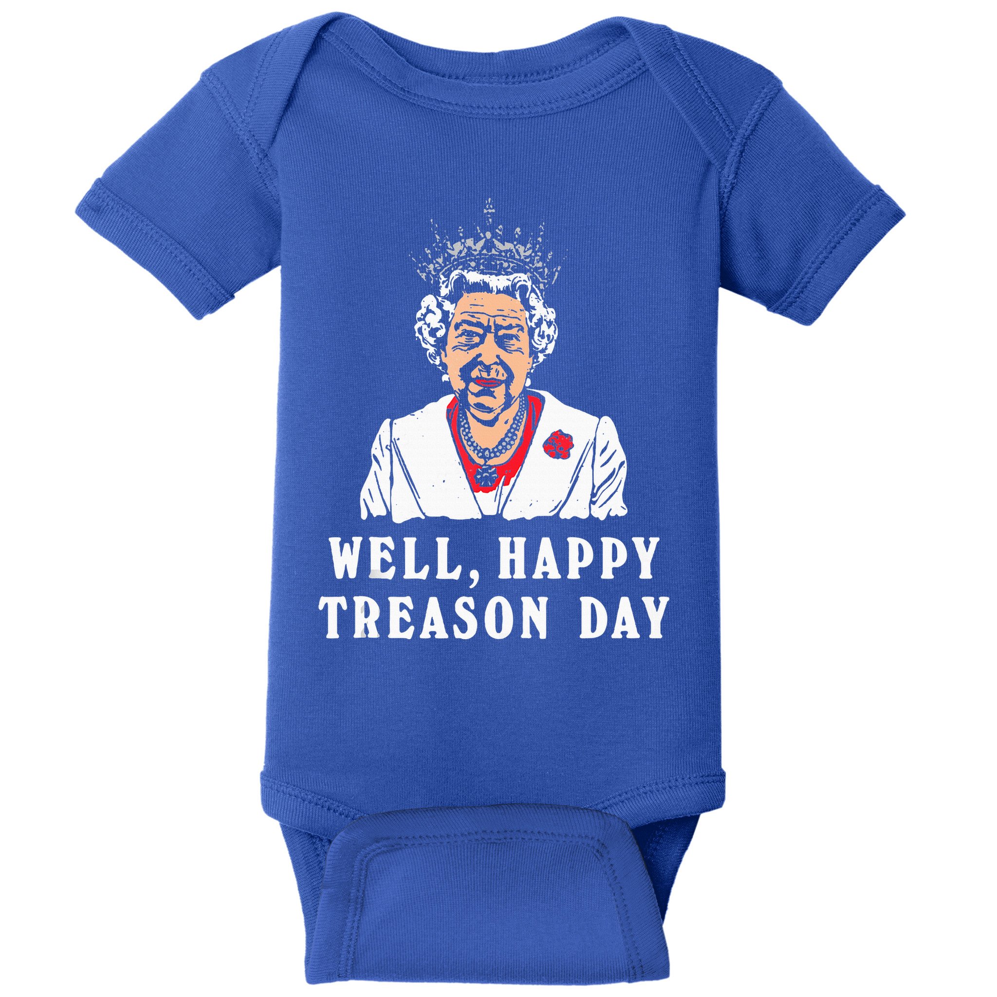 Funny Well Happy Treason Day Baby Bodysuit