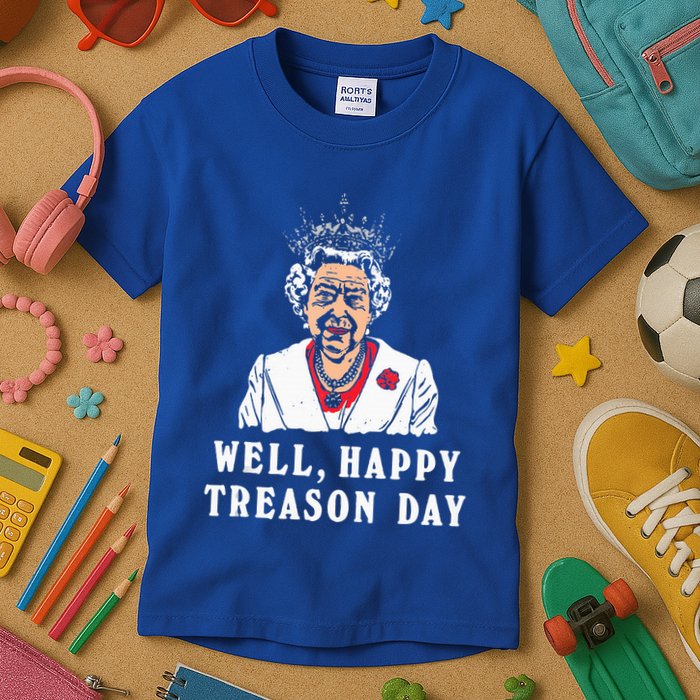 Funny Well Happy Treason Day Kids T-Shirt