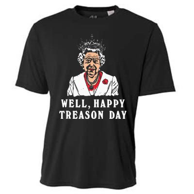 Funny Well Happy Treason Day Cooling Performance Crew T-Shirt