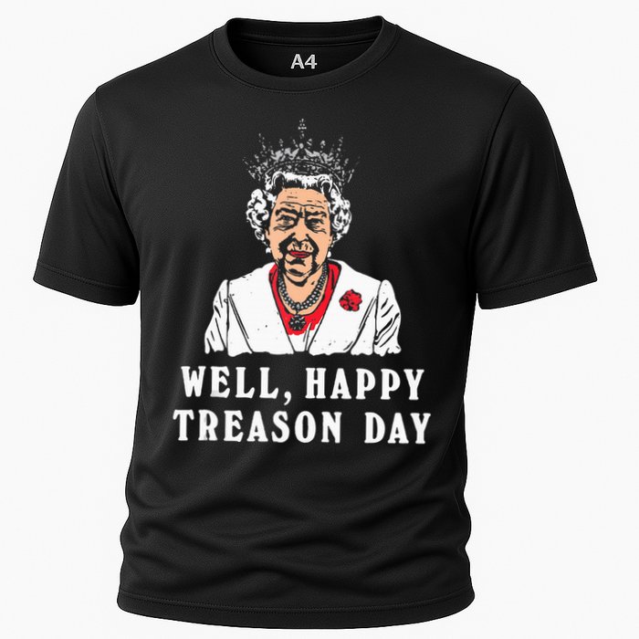 Funny Well Happy Treason Day Cooling Performance Crew T-Shirt