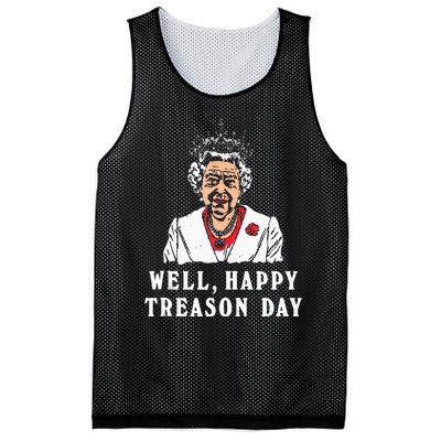 Funny Well Happy Treason Day Mesh Reversible Basketball Jersey Tank