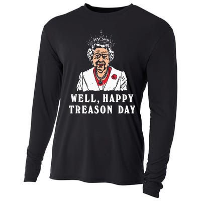 Funny Well Happy Treason Day Cooling Performance Long Sleeve Crew