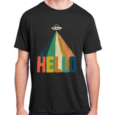 Funny Word Hello Abstract Graphic Adult ChromaSoft Performance T-Shirt