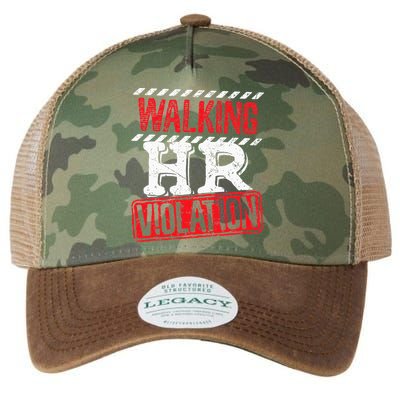 Funny Walking HR Violation Politically Incorrect Legacy Tie Dye Trucker Hat