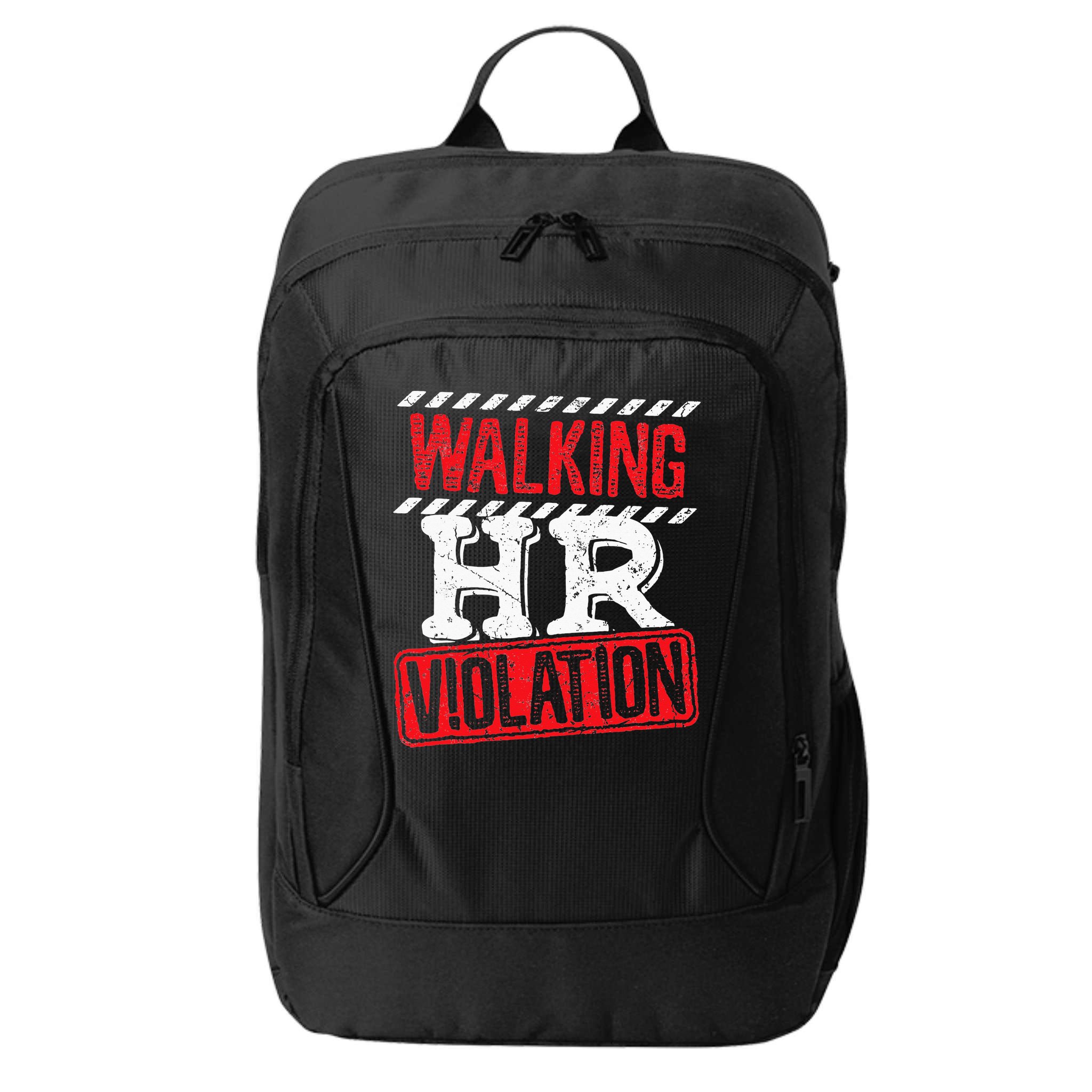 Funny Walking HR Violation Politically Incorrect City Backpack
