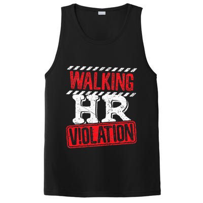 Funny Walking HR Violation Politically Incorrect PosiCharge Competitor Tank