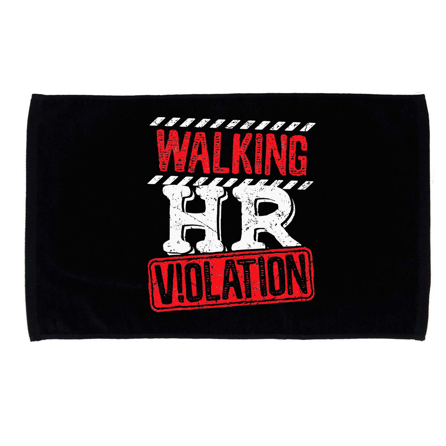 Funny Walking HR Violation Politically Incorrect Microfiber Hand Towel