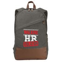 Funny Walking HR Violation Politically Incorrect Cotton Canvas Backpack