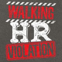 Funny Walking HR Violation Politically Incorrect Cotton Canvas Backpack