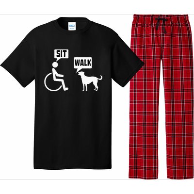 Funny Wheelchair Humor Joke For A Disability In A Wheelchair Pajama Set