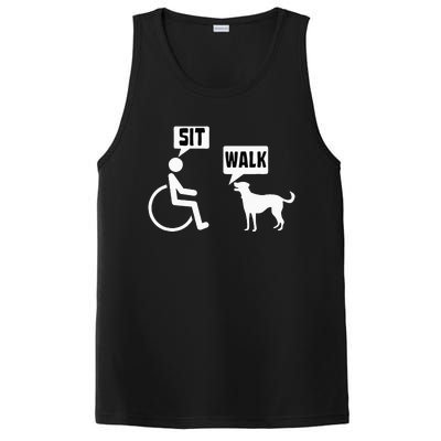 Funny Wheelchair Humor Joke For A Disability In A Wheelchair PosiCharge Competitor Tank