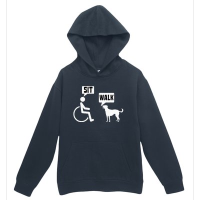 Funny Wheelchair Humor Joke For A Disability In A Wheelchair Urban Pullover Hoodie