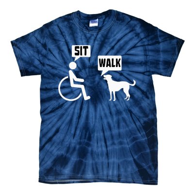 Funny Wheelchair Humor Joke For A Disability In A Wheelchair Tie-Dye T-Shirt