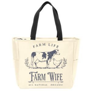 Farm Wife Homeschool Mom Zip Tote Bag