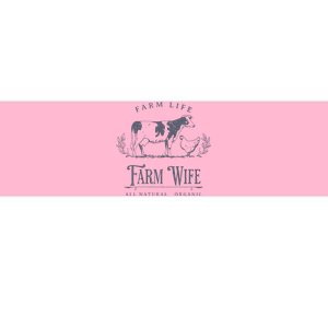 Farm Wife Homeschool Mom Bumper Sticker