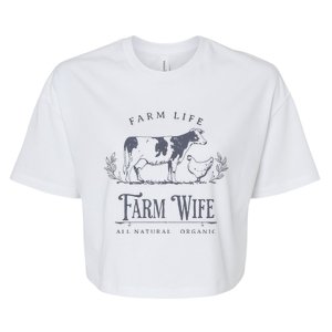 Farm Wife Homeschool Mom Bella+Canvas Jersey Crop Tee