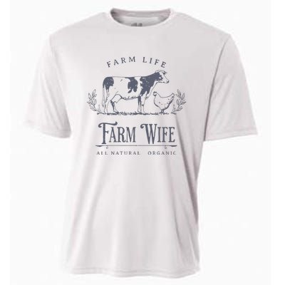 Farm Wife Homeschool Mom Cooling Performance Crew T-Shirt