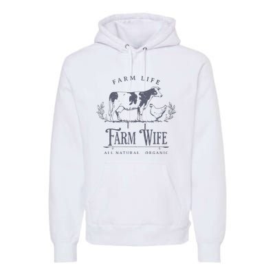 Farm Wife Homeschool Mom Premium Hoodie