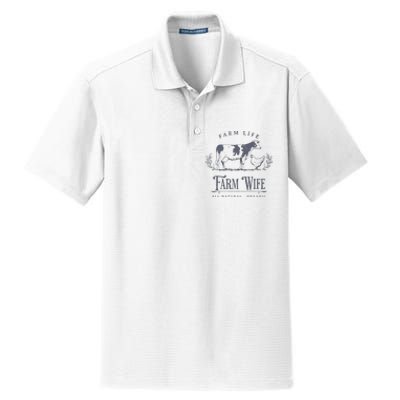 Farm Wife Homeschool Mom Dry Zone Grid Polo