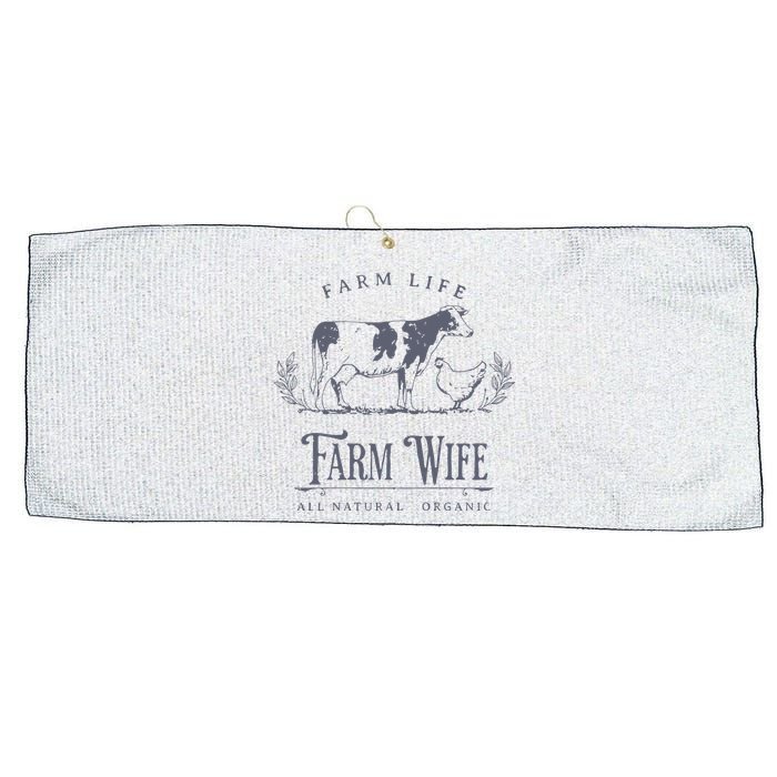 Farm Wife Homeschool Mom Large Microfiber Waffle Golf Towel