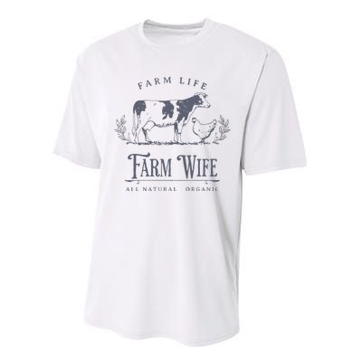 Farm Wife Homeschool Mom Performance Sprint T-Shirt