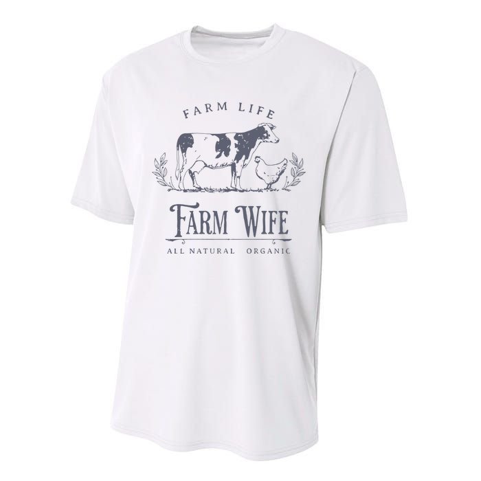 Farm Wife Homeschool Mom Performance Sprint T-Shirt