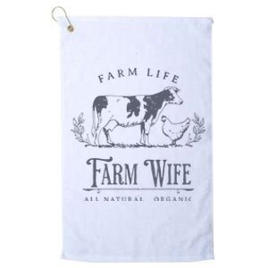 Farm Wife Homeschool Mom Platinum Collection Golf Towel