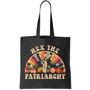 Feminist Witch Hex The Patriarchy Halloween Witch Vibes Tote Bag