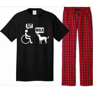 Funny Wheelchair Humor Joke For A Disability In A Wheelchair Pajama Set