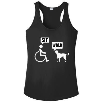 Funny Wheelchair Humor Joke For A Disability In A Wheelchair Ladies PosiCharge Competitor Racerback Tank