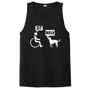 Funny Wheelchair Humor Joke For A Disability In A Wheelchair PosiCharge Competitor Tank