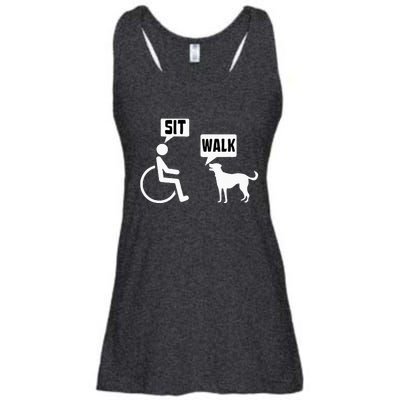 Funny Wheelchair Humor Joke For A Disability In A Wheelchair Ladies Essential Flowy Tank